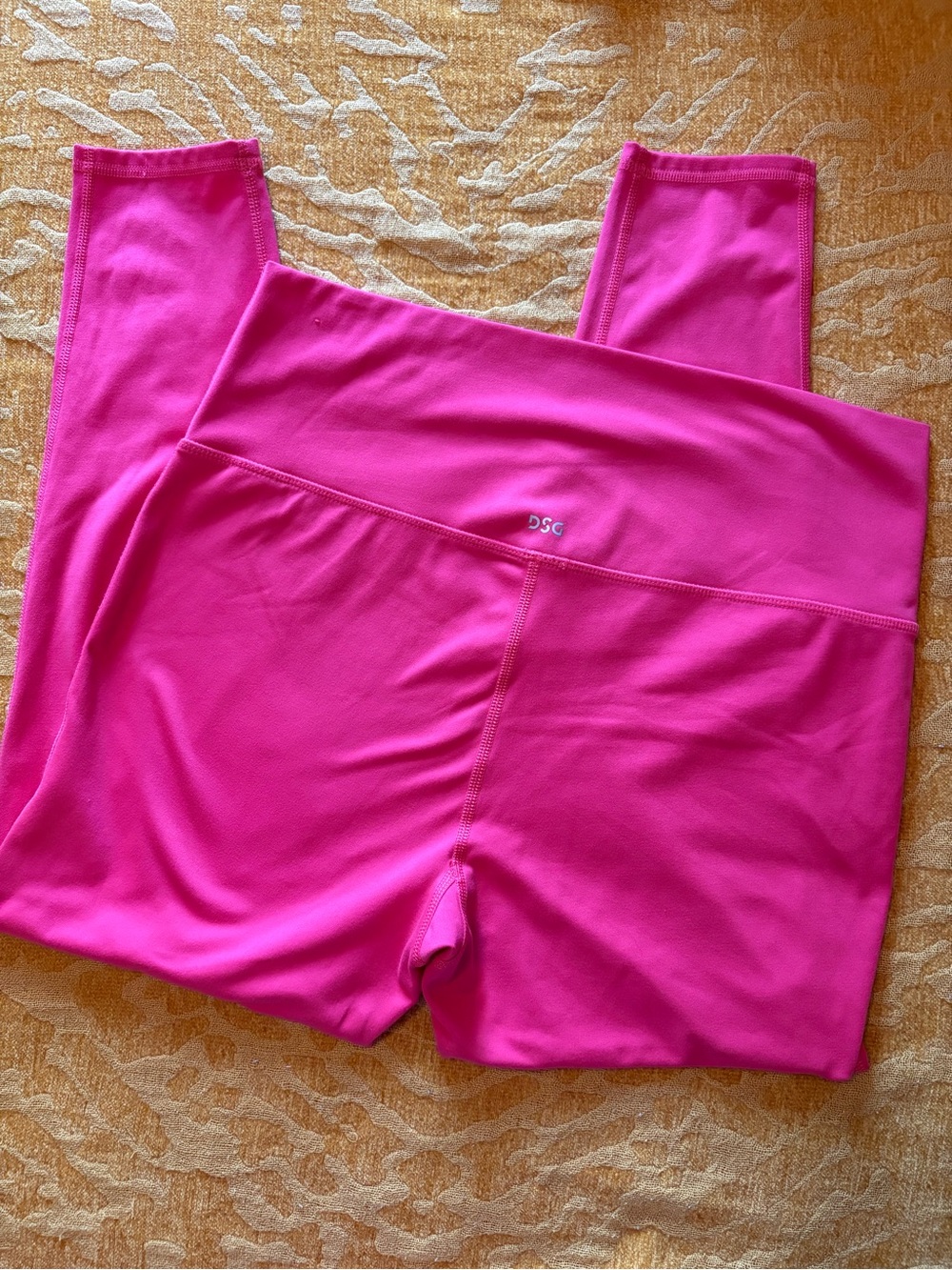 DSG Hot Pink High-Waisted Crossover Leggings - Picture 2 of 3
